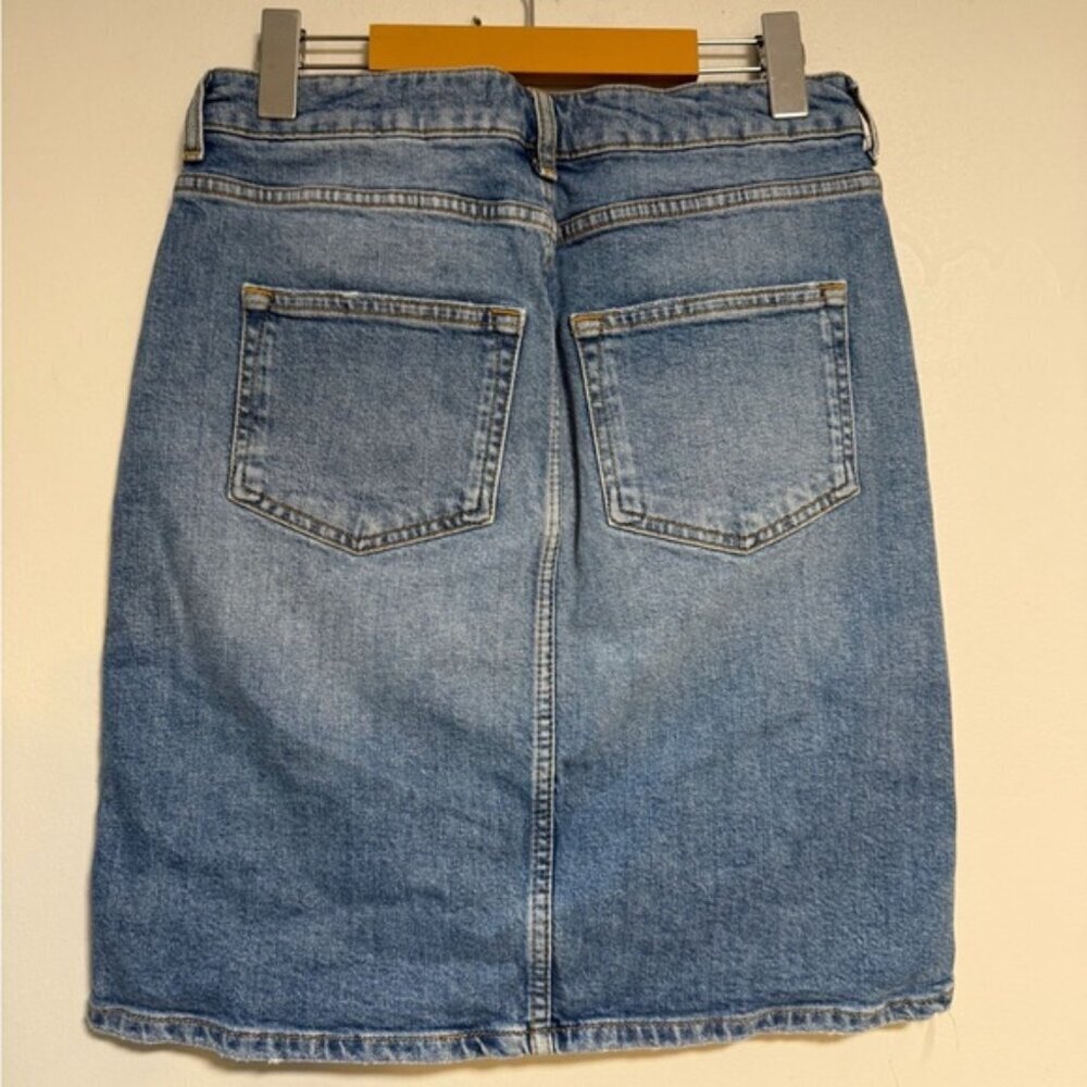 Pilcro and the Letterpress Denim Midi Skirt Size 6 Petite - Picture 6 of 12